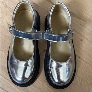 Naturino Toddler Girl Stylish Silver Kids Shoes